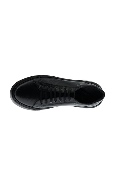 Siyah Sneaker Deri Ayakkabı