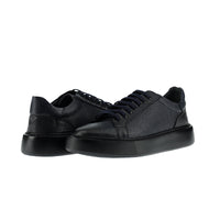 Koyu Lacivert Sneaker Deri Ayakkabı