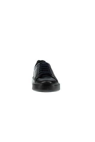  Koyu Lacivert Sneaker Deri Ayakkabı