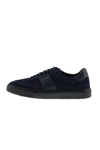  Koyu Lacivert Sneaker Deri Ayakkabı