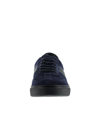  Koyu Lacivert Sneaker Deri Ayakkabı