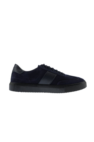  Koyu Lacivert Sneaker Deri Ayakkabı