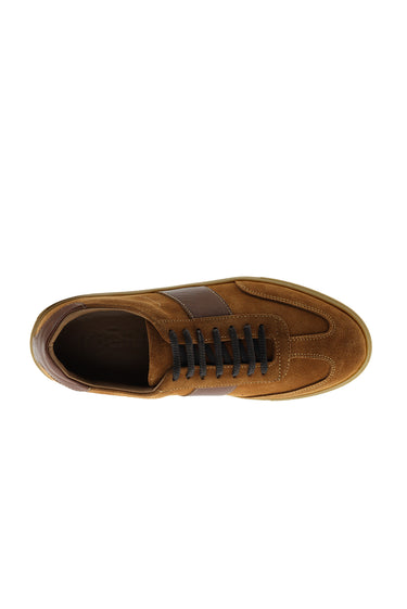 Orta Kahve Sneaker Deri Ayakkabı