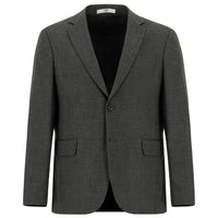 Orta Füme Relaxed Fit Rahat Kesim Klasik Desenli Ceket