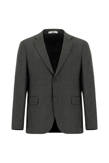  Orta Füme Relaxed Fit Rahat Kesim Klasik Desenli Ceket