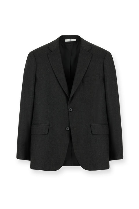 Koyu Füme 4 Drop Relaxed Fit Rahat Kesim Klasik Desenli Ceket