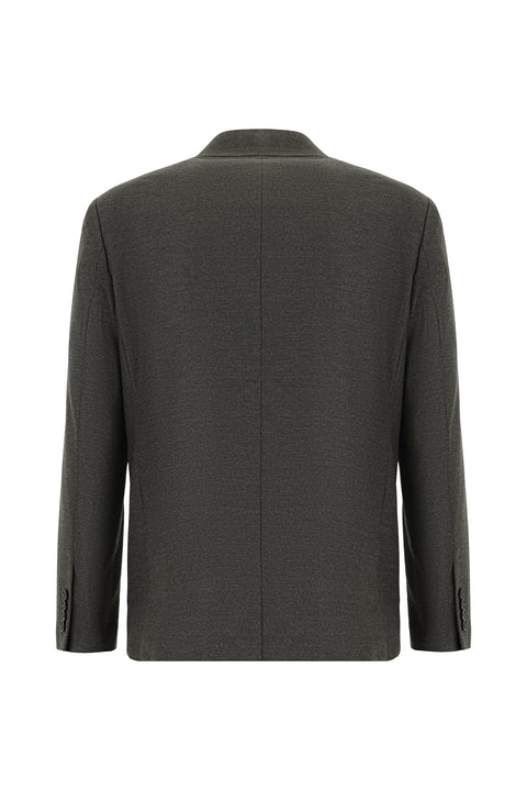 Koyu Kahve 4 Drop Relaxed Fit Rahat Kesim Klasik Desenli Ceket