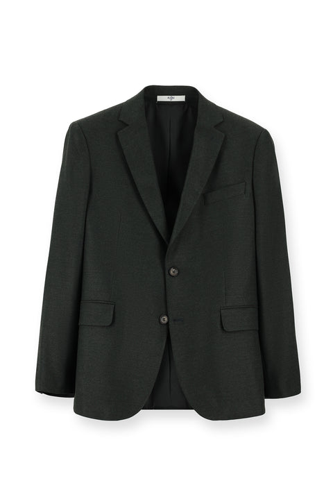 Koyu Haki 4 Drop Relaxed Fit Rahat Kesim Klasik Desenli Ceket