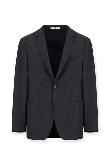 Koyu Lacivert Super Slim Fit Ekstra Dar Kesim Desenli Spor Ceket