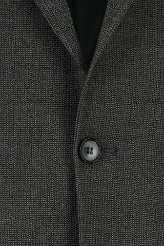  Koyu Antrasit Relaxed Fit Rahat Kesim Desenli Klasik Ceket