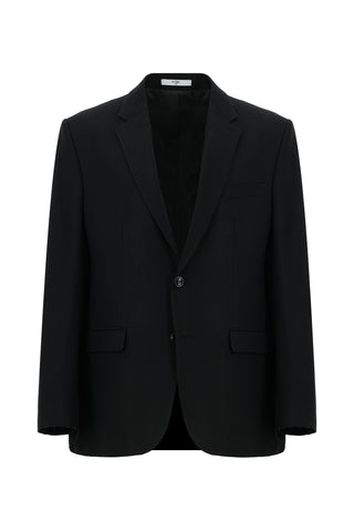  Siyah Relaxed Fit Rahat Kesim Desenli Klasik Ceket