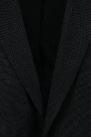  Siyah Relaxed Fit Rahat Kesim Desenli Klasik Ceket