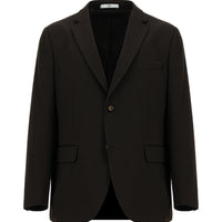 Koyu Kahve 4 Drop Relaxed Fit Rahat Kesim Klasik Desenli Örme Ceket