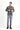  Koyu Antrasit Super Slim Fit Ekstra Dar Kesim Klasik Desenli Örme Ceket