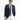 Koyu Lacivert Slim Fit Dar Kesim Yünlü Çizgili Spor İtalyan Ceket