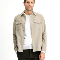 Orta Vizon Regular Fit Yünlü Spor Ceket