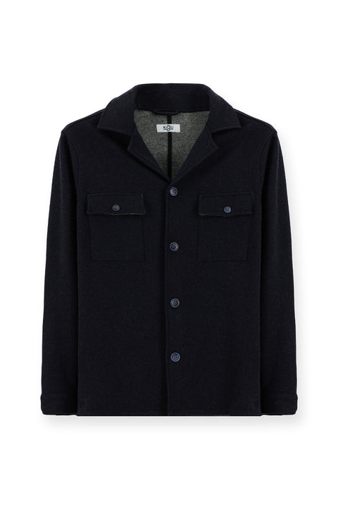 Koyu Lacivert 6 Drop Regular Fit Standart Kesim Yünlü Spor Ceket