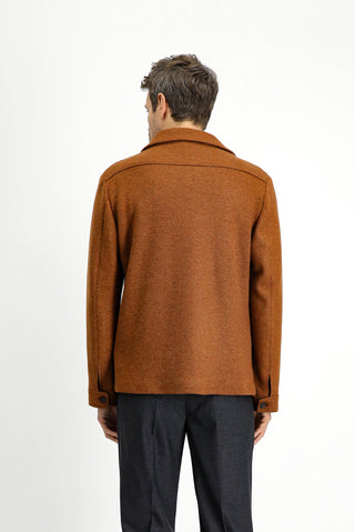  Kiremit Regular Fit Yünlü Spor Ceket