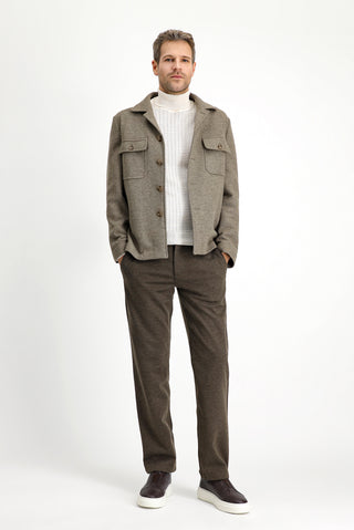  Orta Vizon Regular Fit Yünlü Spor Ceket