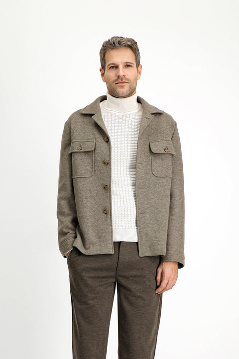 Orta Vizon 6 Drop Regular Fit Standart Kesim Yünlü Spor Ceket