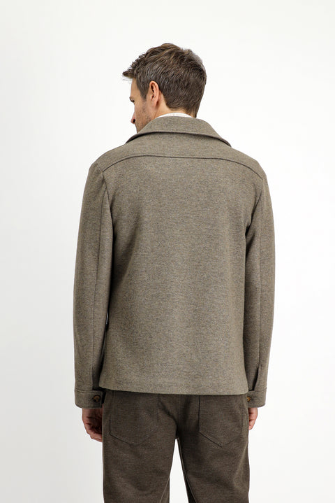 Orta Vizon 6 Drop Regular Fit Standart Kesim Yünlü Spor Ceket