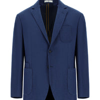 Medium Navy 6 Drop Regular Fit Standard Cut Wool Sport Jacket