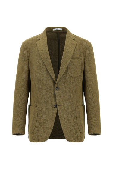 Camel Relaxed Fit Rahat Kesim Yünlü Spor Ceket