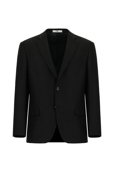 Siyah 4 Drop Relaxed Fit Rahat Kesim Klasik Ceket