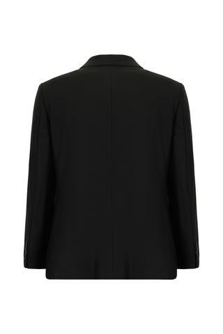  Siyah Relaxed Fit Rahat Kesim Klasik Ceket