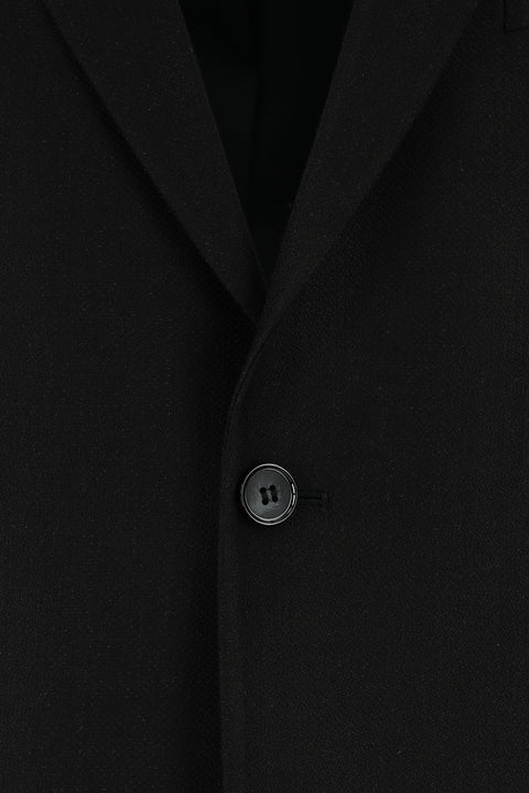 Siyah 4 Drop Relaxed Fit Rahat Kesim Klasik Ceket