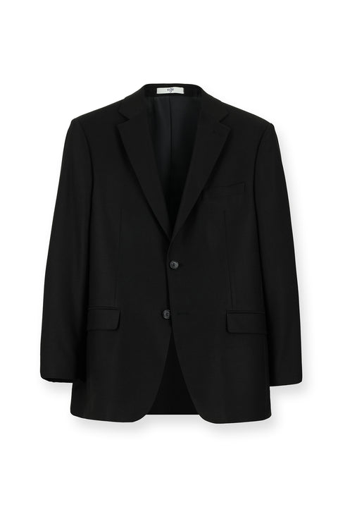 Siyah 4 Drop Relaxed Fit Rahat Kesim Klasik Ceket