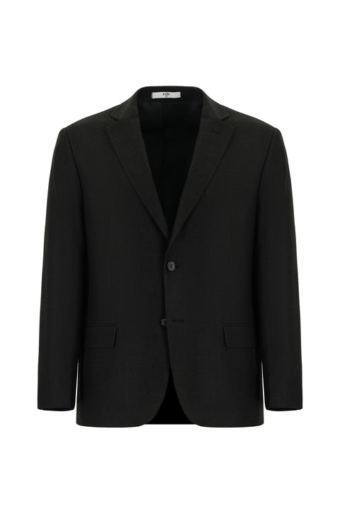 Koyu Antrasit 4 Drop Relaxed Fit Rahat Kesim Klasik Ceket