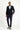 Koyu Lacivert Super Slim Fit Ekstra Dar Kesim Klasik Fermuar Cepli Ceket