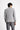 Orta Gri Slim Fit Dar Kesim Desenli Kruvaze Ceket