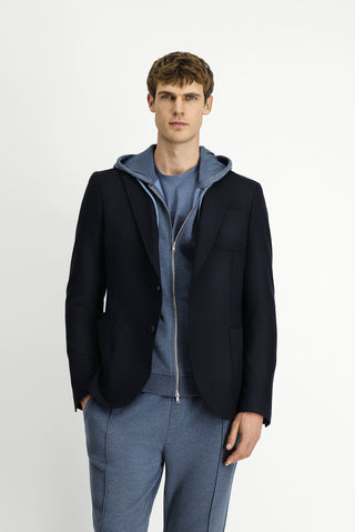  Siyah Lacivert Muscle Fit Likralı Spor Ceket