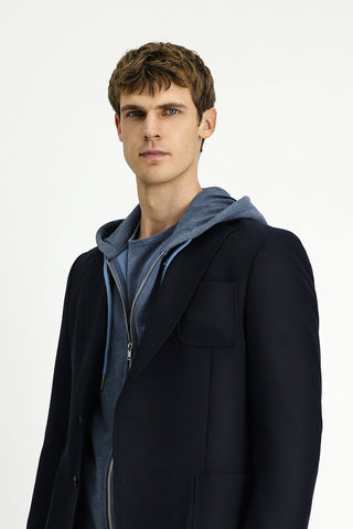  Siyah Lacivert Muscle Fit Likralı Spor Ceket