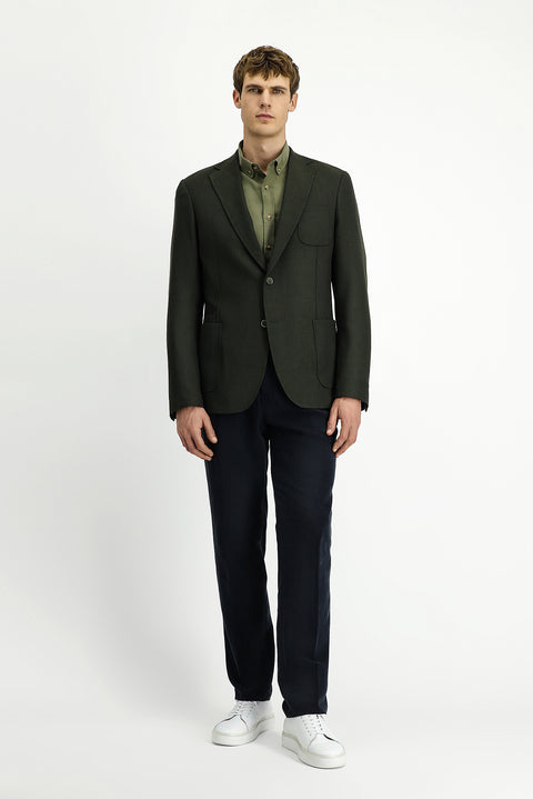 Asker Haki 8 Drop Muscle Fit Uzun Atletik Kesim Likralı Spor Ceket