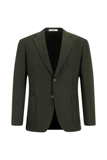 Asker Haki Muscle Fit Likralı Spor Ceket