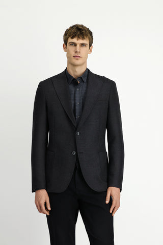  Koyu Antrasit 8 Drop Muscle Fit Uzun Atletik Kesim Likral? Spor Ceket-Ki??l?