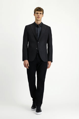  Koyu Antrasit 8 Drop Muscle Fit Uzun Atletik Kesim Likral? Spor Ceket-Ki??l?