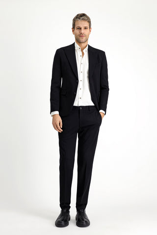  Siyah Techno-Line Slim Fit Dar Kesim Likralı Spor Örme Ceket