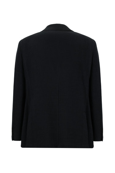 Koyu Antrasit Regular Fit Yünlü Spor İtalyan Ceket