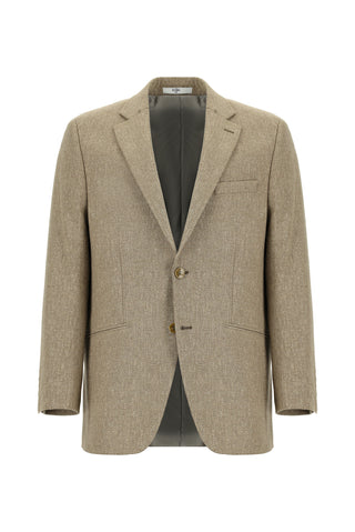  Orta Vizon Yünlü Klasik Desenli Ceket