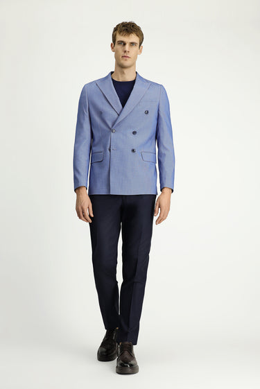  Mavi Regular Fit Pamuklu Kruvaze Ceket