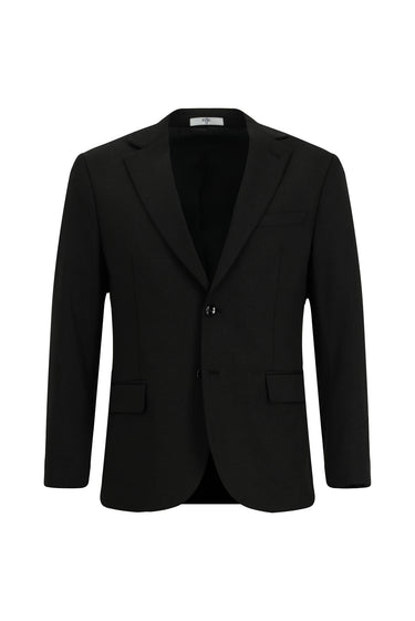 Siyah Regular Fit Likralı Klasik Ceket