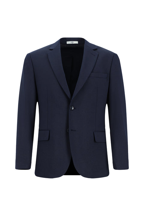 Koyu Lacivert 6 Drop Regular Fit Standart Kesim Likralı Klasik Ceket