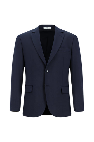 Koyu Lacivert Regular Fit Likralı Klasik Ceket