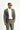 Orta Haki Super Slim Fit Ekstra Dar Kesim Ekose Yün Ceket