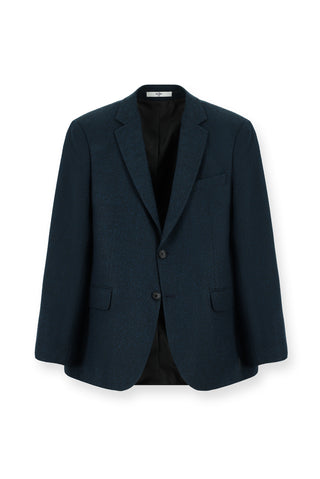  Petrol Yeşili 4 Drop Relaxed Fit Rahat Kesim Klasik Desenli Ceket