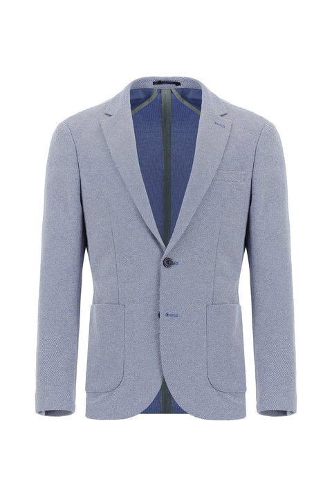 Mavi 7 Drop Super Slim Fit Eksra Dar Kesim Desenli Spor Pamuklu Ceket